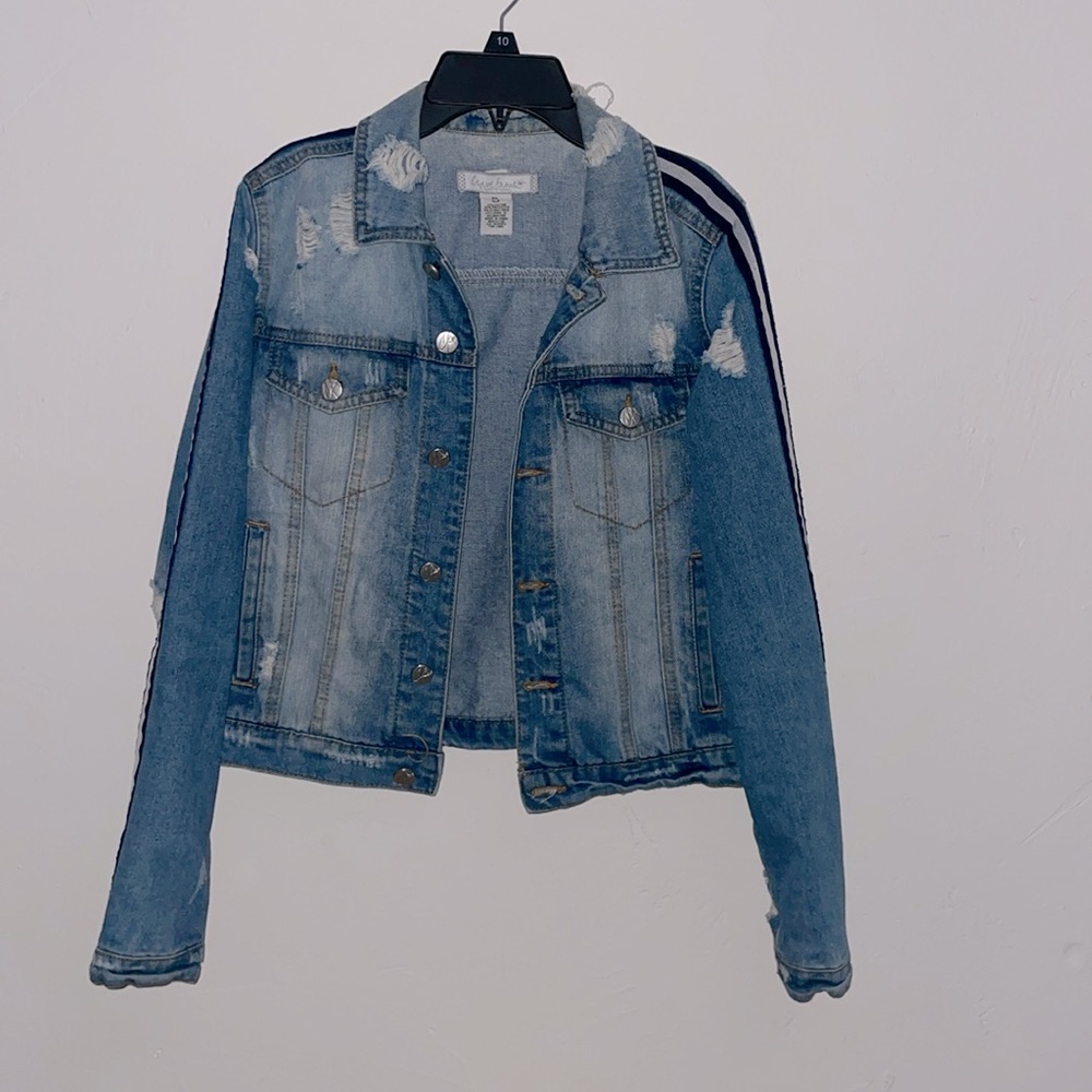 Crave Fame Distressed Jean Jacket